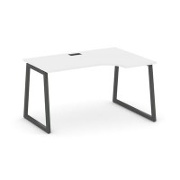 Style Project Fusion SN-4T1.SPA-001(R) (Белый/Антрацит) Стол рабочий эргономичный