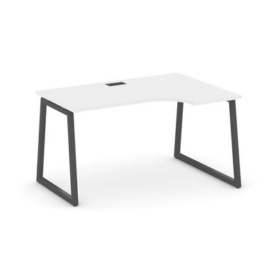 Style Project Fusion SN-4T1.SPA-022(R) (Белый/Антрацит) Стол рабочий эргономичный