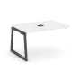 SN-5T1.NSPRG-002 Проходной наборный элемент стол для переговоров, белый ЛДСП, антрацит