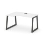 Style Project Fusion SN-5T1.SPA-002(L) (Белый/Антрацит) Стол рабочий эргономичный