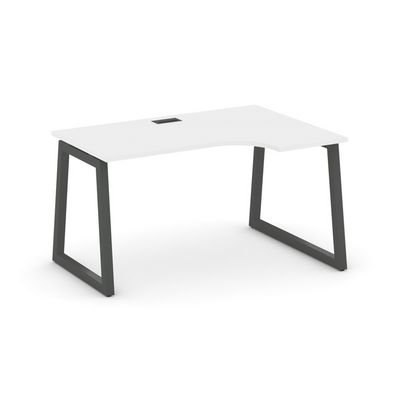 Style Project Fusion SN-5T1.SPA-002(R) (Белый/Антрацит) Стол рабочий эргономичный