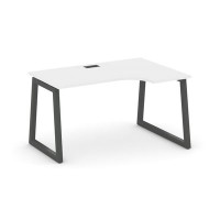 Style Project Fusion SN-5T1.SPA-011(R) (Белый/Антрацит) Стол рабочий эргономичный