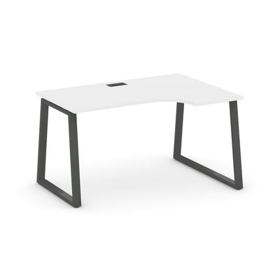 Style Project Fusion SN-6T1.SPA-001(R) (Белый/Антрацит) Стол рабочий эргономичный