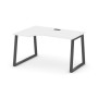 Style Project Fusion SN-6T1.SPA-021(L) (Белый/Антрацит) Стол рабочий эргономичный