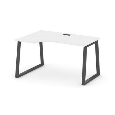Стайл Проджект Фьюжн SN-6T1.SPA-022(L) (Белый/Антрацит) Стол рабочий эргономичный