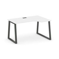 Style Project Fusion SN-6T1.SPA-022(R) (Белый/Антрацит) Стол рабочий эргономичный
