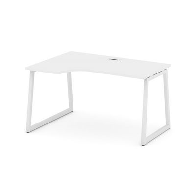 Style Project Fusion SN-4T1.SPA-012(L) (Белый/Белый) Стол рабочий эргономичный