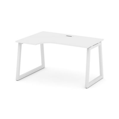 Style Project Fusion SN-5T1.SPA-011(L) (Белый/Белый) Стол рабочий эргономичный