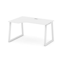 Style Project Fusion SN-6T1.SPA-022(L) (Белый/Белый) Стол рабочий эргономичный