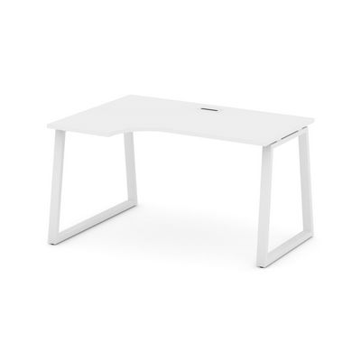 Style Project Fusion SN-6T1.SPA-022(L) (Белый/Белый) Стол рабочий эргономичный