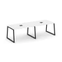 SN-4T1.SPRG-013 Стол для переговоров, ЛДСП белый, черный м/к