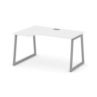 Style Project Fusion SN-4T1.SPA-022(L) (Белый/Серый) Стол рабочий эргономичный