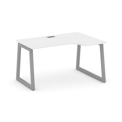 Style Project Fusion SN-5T1.SPA-002(R) (Белый/Серый) Стол рабочий эргономичный