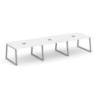 SN-6T1.SPRG-053 (Белый/Серый) Стол переговорный