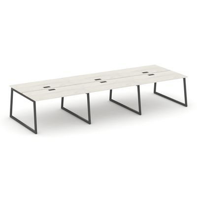 Style Project Fusion SN-4T1.DRS-062 (Дуб наварра/Антрацит) Рабочая станция двухсторонняя