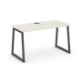 SN-4T1.SP-025 Стол письменный, дуб наварра ЛДСП, антрацит м/к