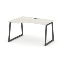 Style Project Fusion SN-4T1.SPA-022(L) (Дуб наварра/Антрацит) Стол рабочий эргономичный