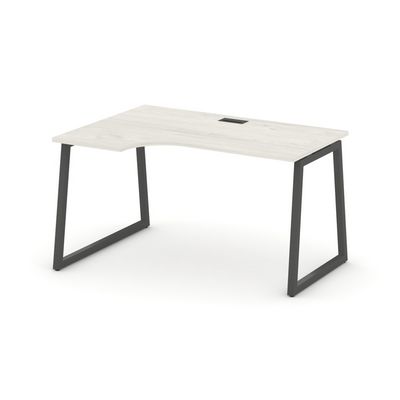Style Project Fusion SN-4T1.SPA-022(L) (Дуб наварра/Антрацит) Стол рабочий эргономичный