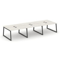 Style Project Fusion SN-5T1.DRS-081 (Дуб наварра/Антрацит) Рабочая станция двухсторонняя