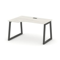 Style Project Fusion SN-5T1.SPA-002(L) (Дуб наварра/Антрацит) Стол рабочий эргономичный