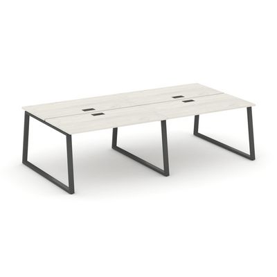 Style Project Fusion SN-6T1.DRS-032 (Дуб наварра/Антрацит) Рабочая станция двухсторонняя