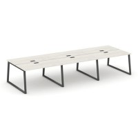 Style Project Fusion SN-6T1.DRS-064 (Дуб наварра/Антрацит) Рабочая станция двухсторонняя