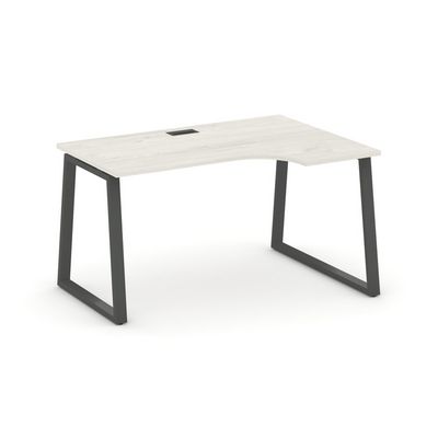 Style Project Fusion SN-6T1.SPA-012(R) (Дуб наварра/Антрацит) Стол рабочий эргономичный