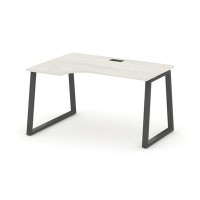 Style Project Fusion SN-6T1.SPA-022(L) (Дуб наварра/Антрацит) Стол рабочий эргономичный