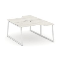 Style Project Fusion SN-4T1.DRPA-002 (Дуб наварра/Белый) Рабочая станция эргономичная