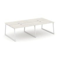 Style Project Fusion SN-4T1.DRS-052 (Дуб наварра/Белый) Рабочая станция двухсторонняя