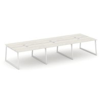 Style Project Fusion SN-4T1.DRS-084 (Дуб наварра/Белый) Рабочая станция двухсторонняя