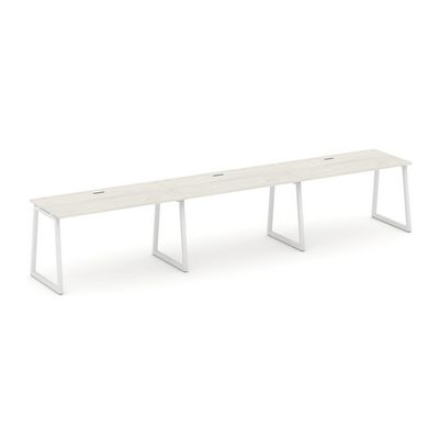 Style Project Fusion SN-4T1.ORS-054 (Дуб наварра/Белый) Рабочая станция односторонняя