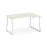 Style Project Fusion SN-4T1.SPA-021(R) (Дуб наварра/Белый) Стол рабочий эргономичный