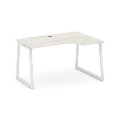 Style Project Fusion SN-4T1.SPA-021(R) (Дуб наварра/Белый) Стол рабочий эргономичный