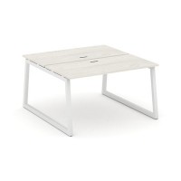 Style Project Fusion SN-5T1.DRS-013 (Дуб наварра/Белый) Рабочая станция двухсторонняя