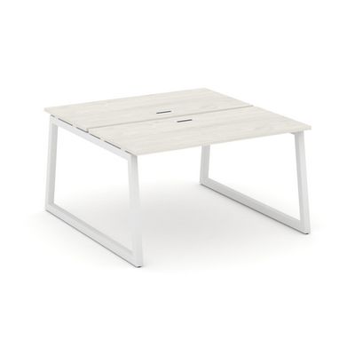 Style Project Fusion SN-5T1.DRS-021 (Дуб наварра/Белый) Рабочая станция двухсторонняя