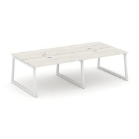 Style Project Fusion SN-5T1.DRS-032 (Дуб наварра/Белый) Рабочая станция двухсторонняя