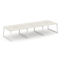 Style Project Fusion SN-5T1.DRS-071 (Дуб наварра/Белый) Рабочая станция двухсторонняя