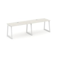 Style Project Fusion SN-5T1.ORS-021 (Дуб наварра/Белый) Рабочая станция односторонняя