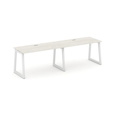 Style Project Fusion SN-5T1.ORS-023 (Дуб наварра/Белый) Рабочая станция односторонняя