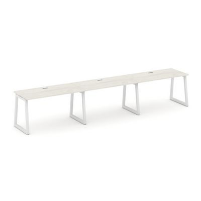 Style Project Fusion SN-5T1.ORS-054 (Дуб наварра/Белый) Рабочая станция односторонняя