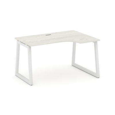 Style Project Fusion SN-5T1.SPA-002(R) (Дуб наварра/Белый) Стол рабочий эргономичный