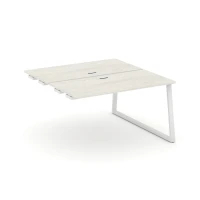 SN-6T1.DPRS-021 (Дуб наварра/Белый) Стол приставка к опорным элементам