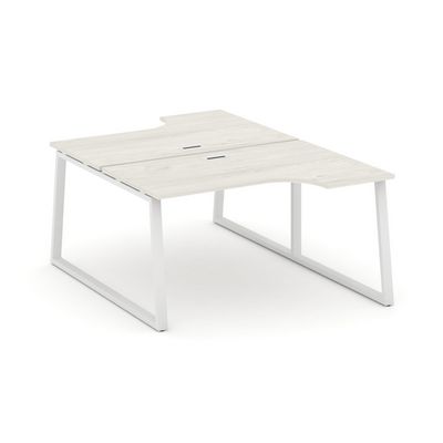 Style Project Fusion SN-6T1.DRPA-002 (Дуб наварра/Белый) Рабочая станция эргономичная