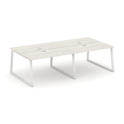 Style Project Fusion SN-6T1.DRS-053 (Дуб наварра/Белый) Рабочая станция двухсторонняя