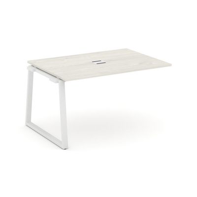 Style Project Fusion SN-6T1.NSPRG-004 (Дуб наварра/Белый) Проходной наборный элемент переговорного стола