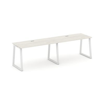 Style Project Fusion SN-6T1.ORS-014 (Дуб наварра/Белый) Рабочая станция односторонняя