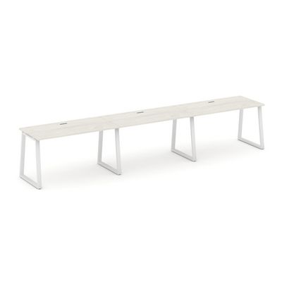 Style Project Fusion SN-6T1.ORS-033 (Дуб наварра/Белый) Рабочая станция односторонняя