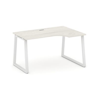 Style Project Fusion SN-6T1.SPA-011(R) (Дуб наварра/Белый) Стол рабочий эргономичный