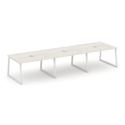 Style Project Fusion SN-6T1.SPRG-053 (Дуб наварра/Белый) Стол переговорный